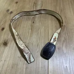 GAS ドラゴン模様 龍 本革ベルト ウエスト82cmから96cm