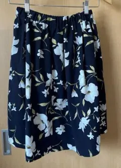 ゴムスカート ひざ丈スカート