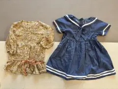 グリーンレーベルリラクシング　花柄　シャツ　ムージョンジョン　ワンピース　2点のサムネイル