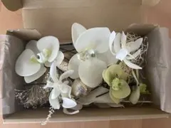 ホワイト 造花 アレンジメント