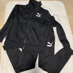 PUMA ジャージ上下セット 黒　人気商品✨