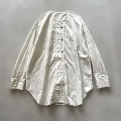yuni コットン キュプラ リネン チュニックシャツ キナリ　ユニのサムネイル
