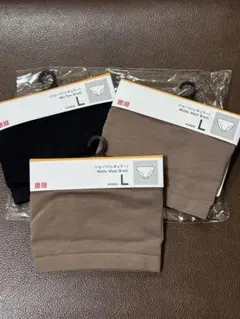 ユニクロ　ミドルウエストショーツ 3枚　サイズL