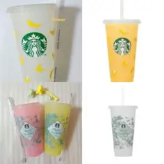 スタバ カラーチェンジング リユーザブル コールドカップ バナナ ベアリスタ