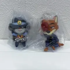 ズートピア かくれんぼフィギュア ニック ジュディ ガチャガチャ