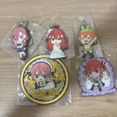 五等分の花嫁 ラバーストラップ 缶バッジ 5種セットのサムネイル