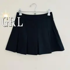 GRLグレイル　キュロットスコート　ミニプリーツキュロット（M）黒のサムネイル