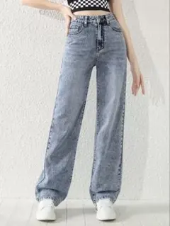 ティーンガールズ 腰ポケット ストレートレッグジーンズ
