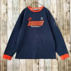 ⭐️NIKE ナイキ 配色カラー スウェット ロゴトレーナー FCワッペン裏起毛