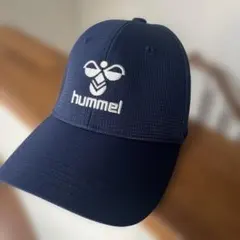 hummel キャップ　サイズフリー　紺　ネイビー