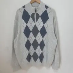 メンズ セーター ホワイト系 3L相当