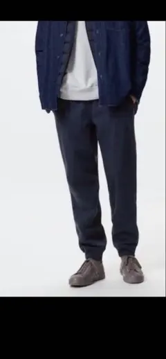 ヒートテックボアスウェットパンツ　ネイビー