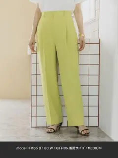 BAYFLOW ブライトカラータックパンツ