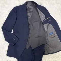 【未使用級】Mサイズ 光沢ストレッチ スリーピース ORIHICA スーツ