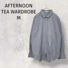 アフターヌーンティーワードローブ◆ストライプシャツ/M/オールシーズン/1252