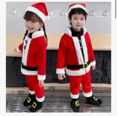 100サイズ　サンタクロース　サンタ服 クリスマス　3点セット　上下