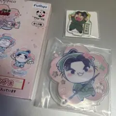 忍たま乱太郎　潮江文次郎　アクスタ　桜　もちぴこ　フリューくじ　アクリミニ　2点