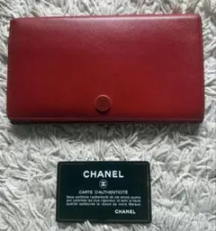 CHANEL レッド 長財布