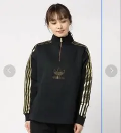 adidas originals クォータージップスウェット　トップス