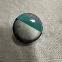 【訳あり】イアパピヨネ　水牛、イヤリング　グリーン系　￼1個