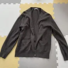 ダークグレー Mサイズ カーディガン ジーユー