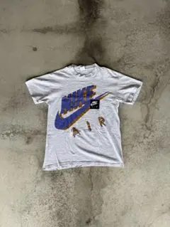 90s NIKE usa made grey swoosh logo tee