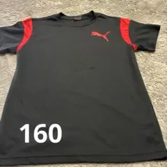 PUMA Tシャツ 黒 赤 160