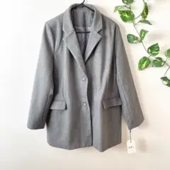 【グレイル】テーラードコート チェスターミディアムコート グレー シンプル