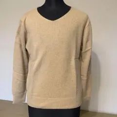 Te chichi ベージュ Vネック ニット 長袖