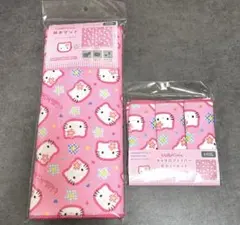 ★新品 ハローキティ ワッツ 吸水マット マイクロファイバー布巾3Pセット