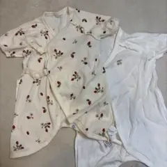 petit mainプティマイン　コンビ肌着　2着セット