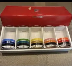 佐々木硝子　ピエールカルダン　レトロなグラス5個set【未使用品】