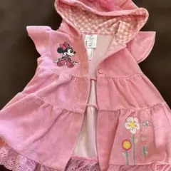 ミニーマウス刺繍ピンクワンピース