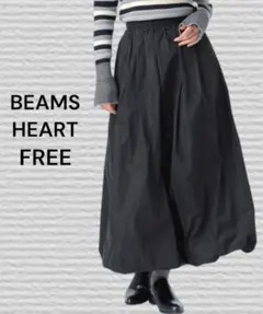 《BEAMS HEART》タフタ バルーンスカート ブラック フリーサイズ