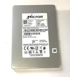 ②-WA136-Micron SATA 512GB 2.5インチ SSD 1点