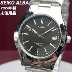 2024年製 未使用 説明書付 SEIKO ALBA QZ 純正SS無垢ブレス