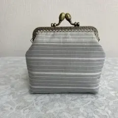 ハンドメイドがま口ポーチ