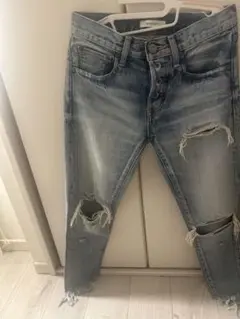 MOUSSY ダメージ加工 デニムパンツ　24