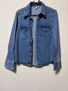 H＆M デニムシャツ ブルーのサムネイル