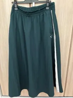 Puma ダークグリーン ロングスカート Lサイズ