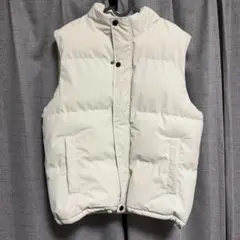 ホワイト ダウンベスト