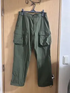 BEAMS テックカーゴパンツ オリーブ M ビームス