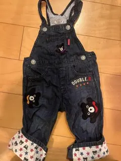 【新品、未使用】ダブルビー　ミキハウス　デニム　オーバーオール 90cm