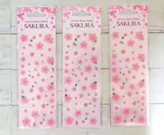 【新品】桜シール3枚セット　Sticker SAKURA