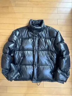 短丈 モンクレール ダウンジャケット ブラック 青タグ MONCLER