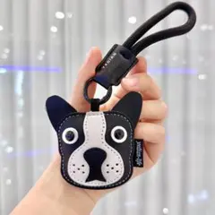 【ラスト1点】バッグチャーム キーホルダー　犬　ボストン　可愛い