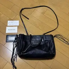 BALENCIAGA ペーパーハンドバッグ　ミニブラック バレンシアガ