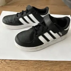 adidas ブラック/ホワイト スニーカー　20センチ
