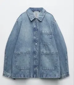 ⭐️美品2023SS⭐️ZARA TRFオーバーサイズデニムジャケット Sサイズ