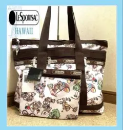 新品✨Lesportsacレスポートサックショルダーバックガーリーベア　鍵付クマ